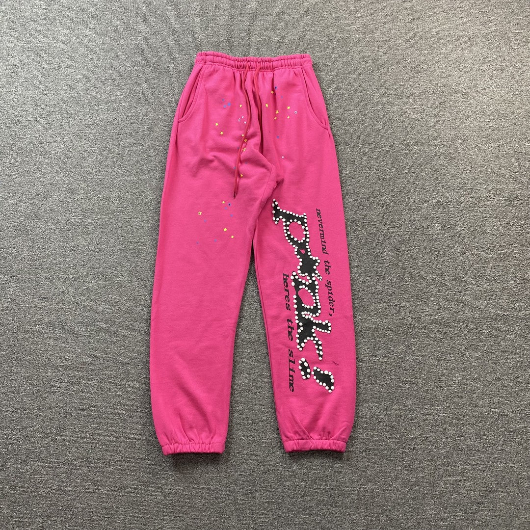 SP5DER P*NK SWEATPANTS PINK - Phantom Kicks