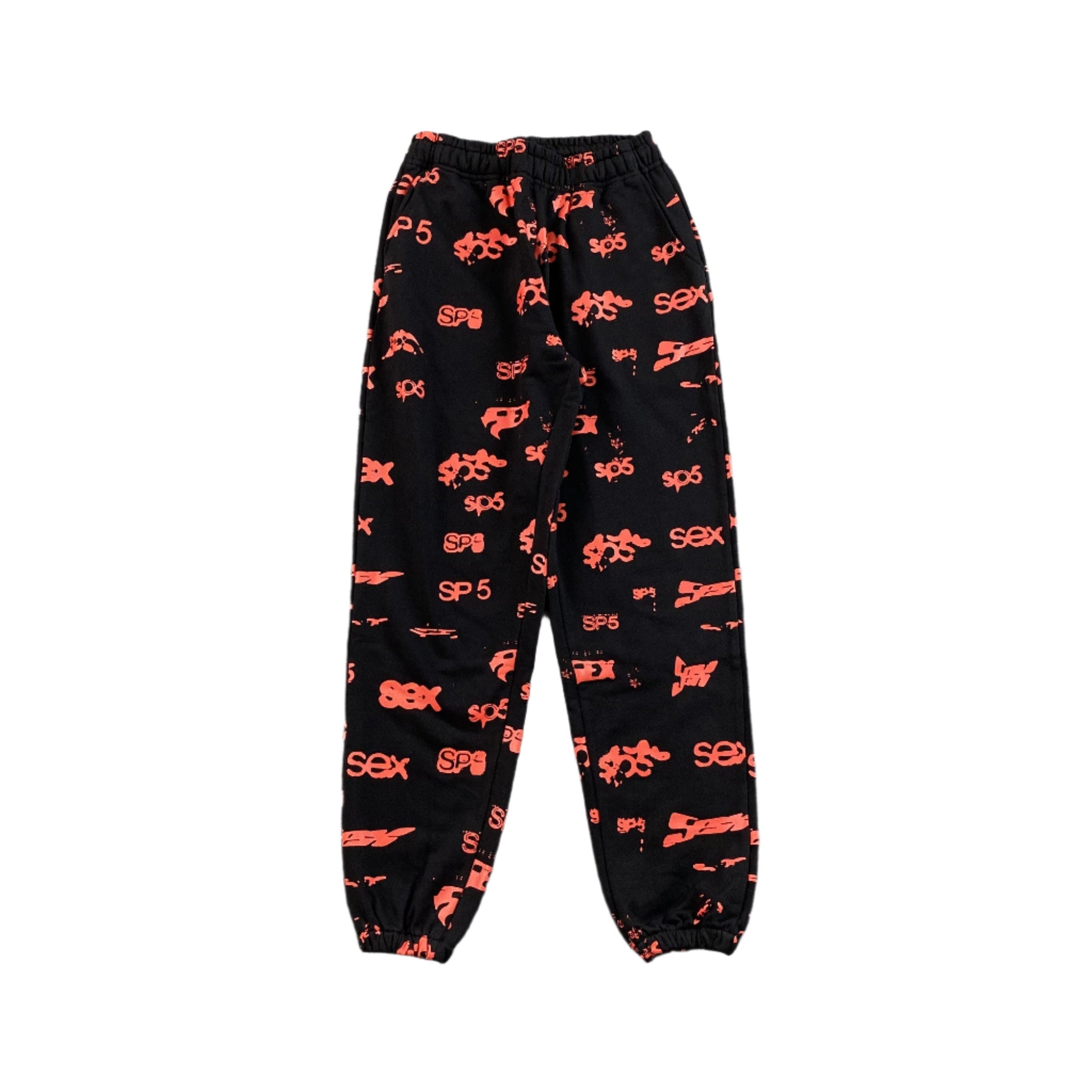 SP5DER SEX AOP SWEATPANTS BLACK - Phantom Kicks