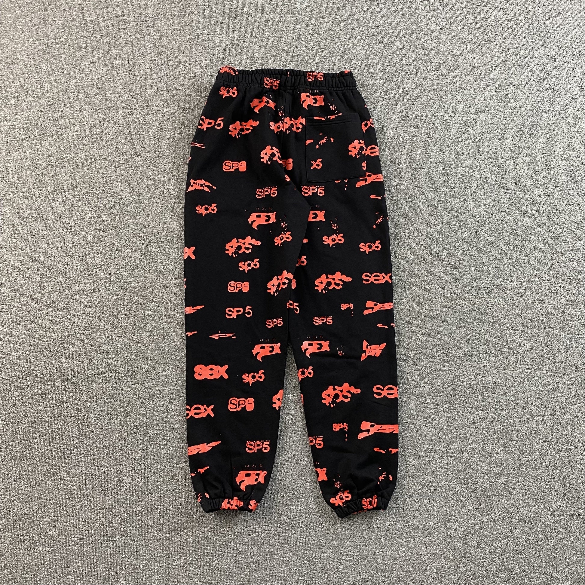 SP5DER SEX AOP SWEATPANTS BLACK - Phantom Kicks