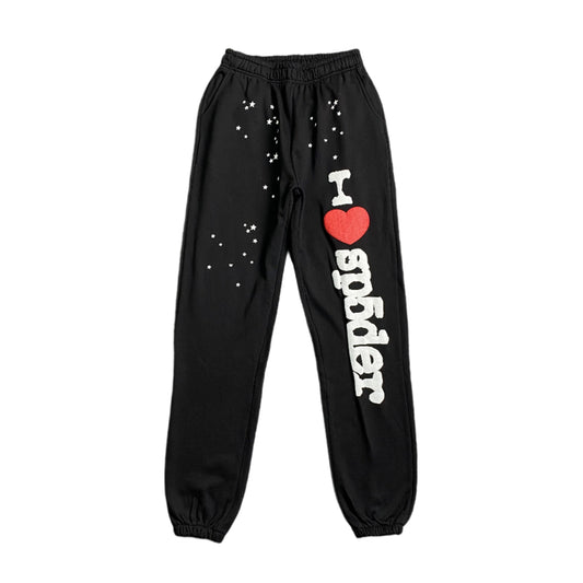 SP5DER SOUVENIR SP5 SWEATPANTS BLACK - Phantom Kicks