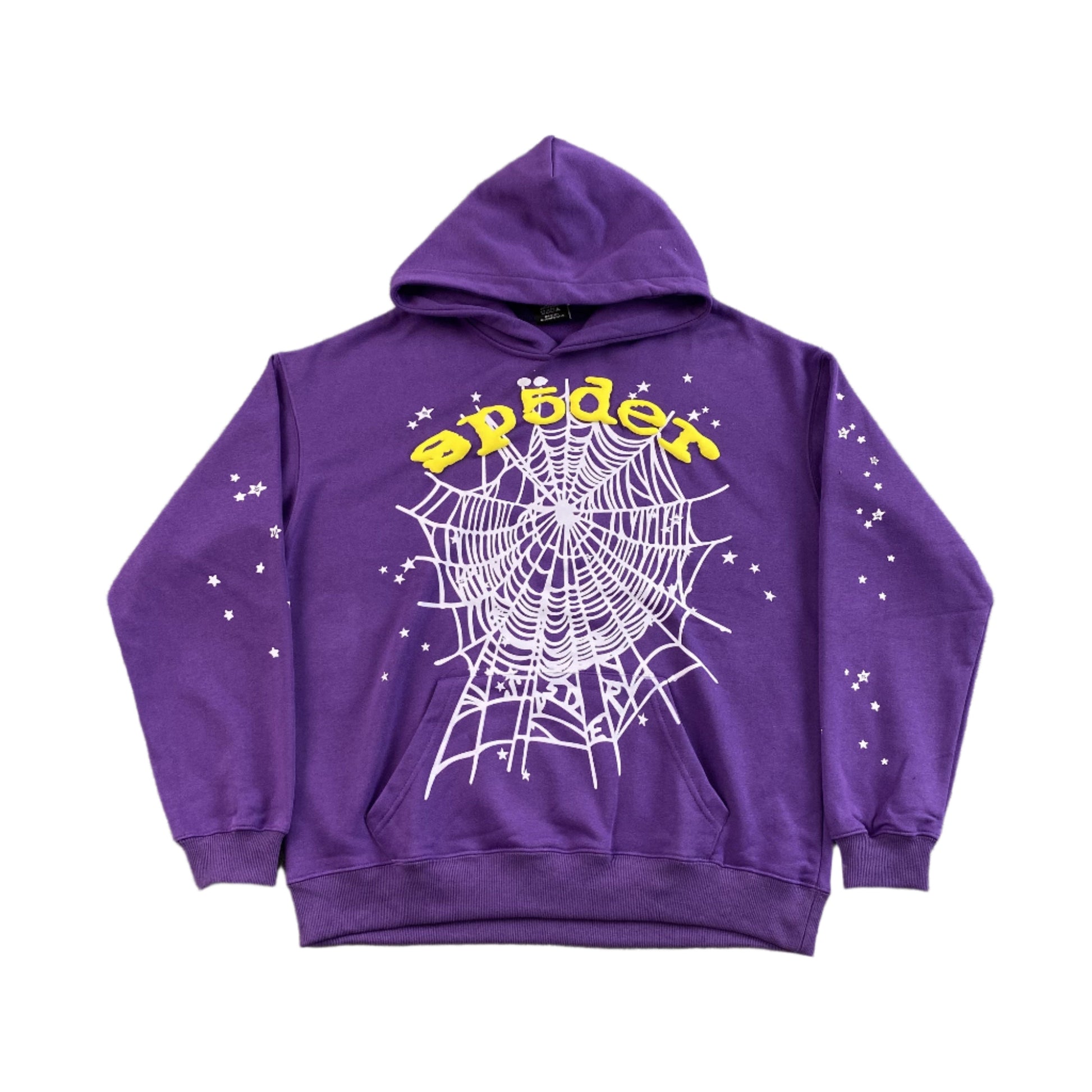 SP5DER STAR OG WEB V2 HOODIE PURPLE - Phantom Kicks