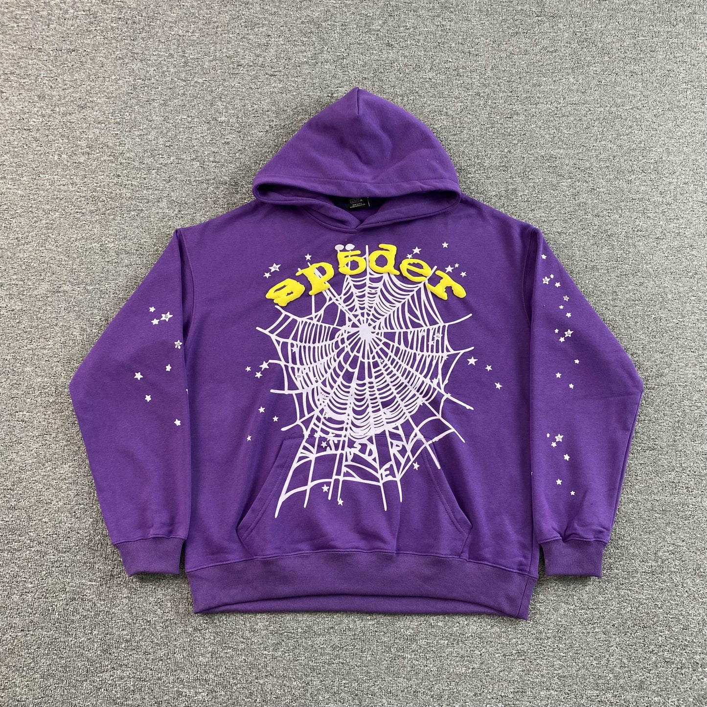 SP5DER STAR OG WEB V2 HOODIE PURPLE - Phantom Kicks