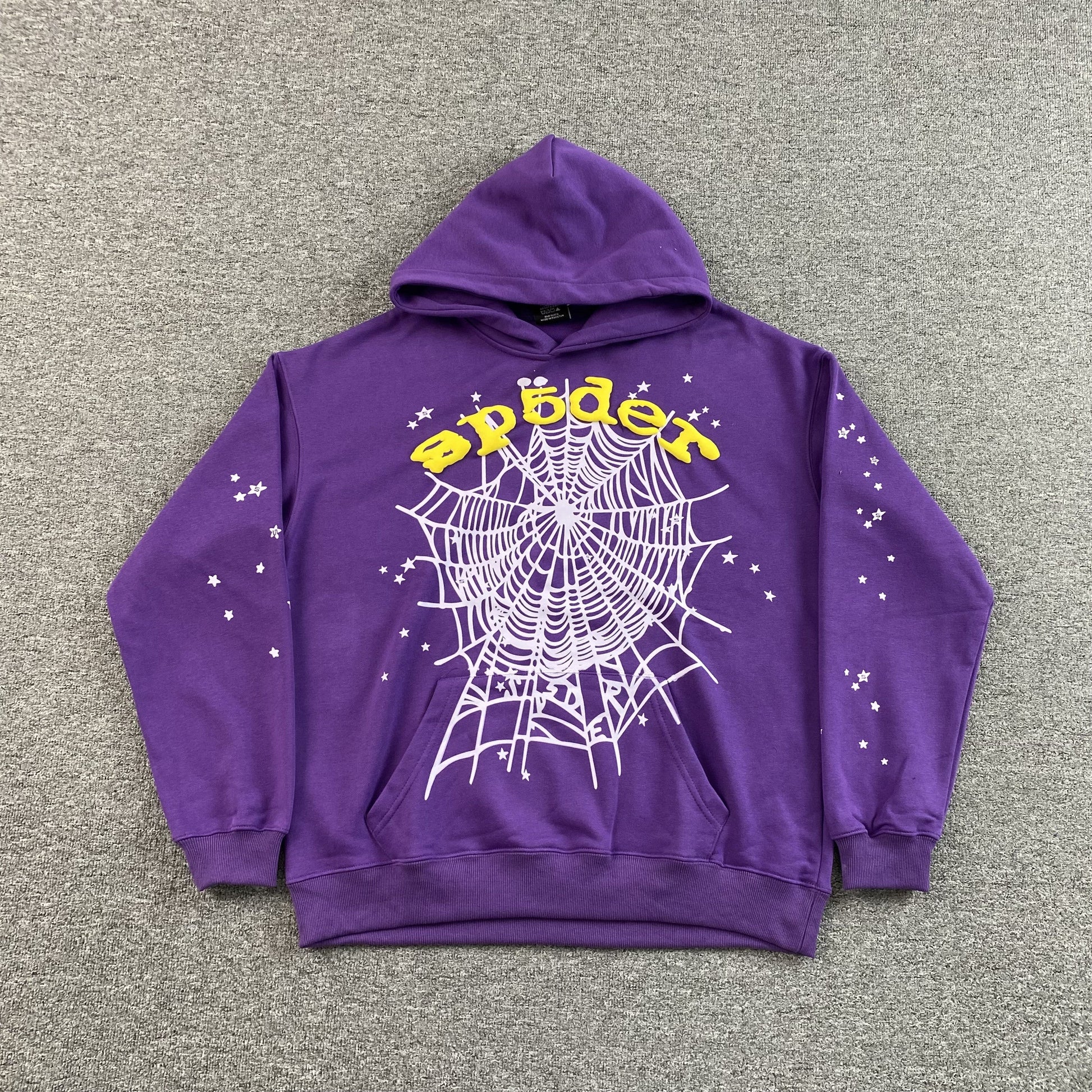 SP5DER STAR OG WEB V2 HOODIE PURPLE - Phantom Kicks