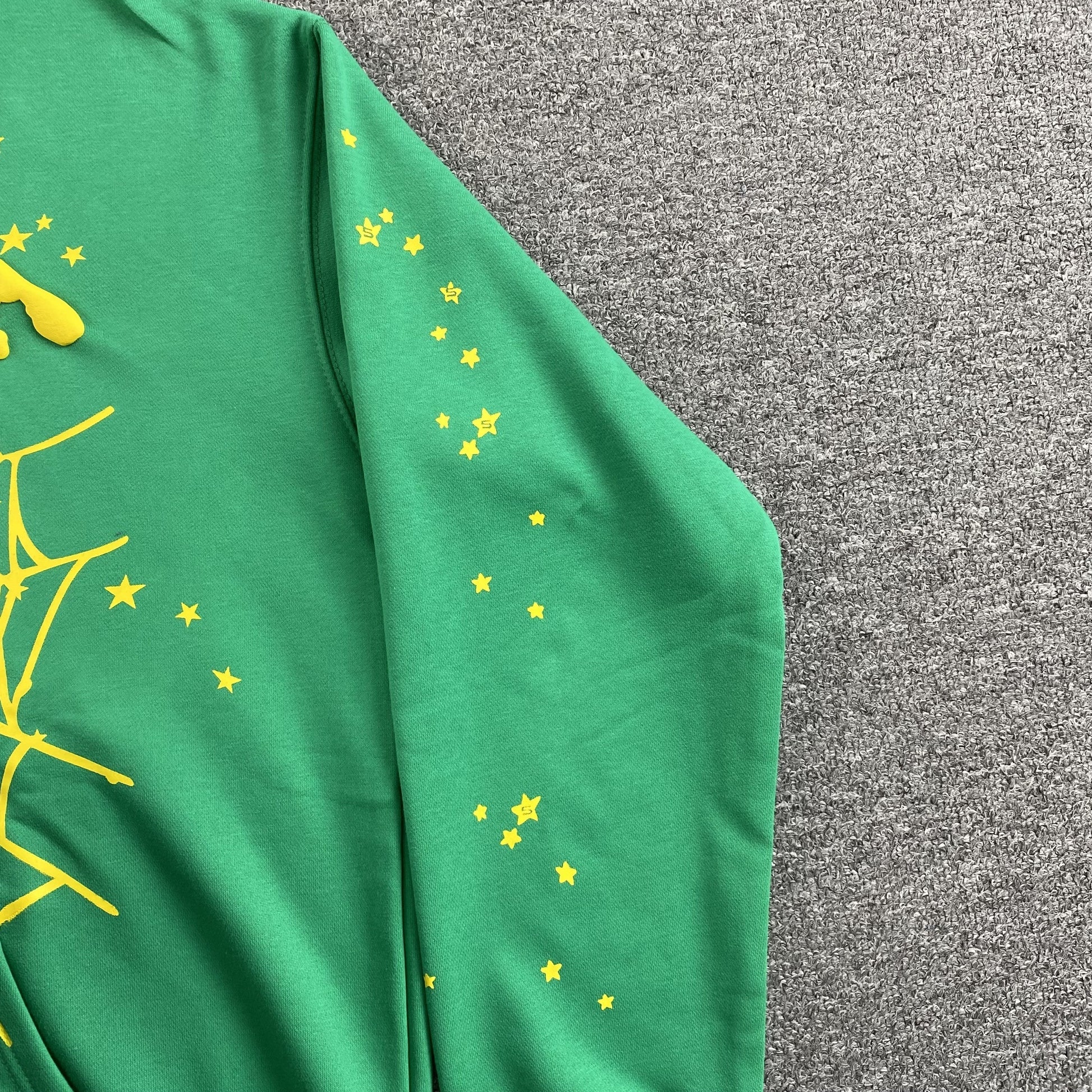 SP5DER STAR OG WEB V2 HOODIE SLIME GREEN - Phantom Kicks