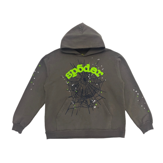 SP5DER WAIT WEB HOODIE SLATE GREY - Phantom Kicks