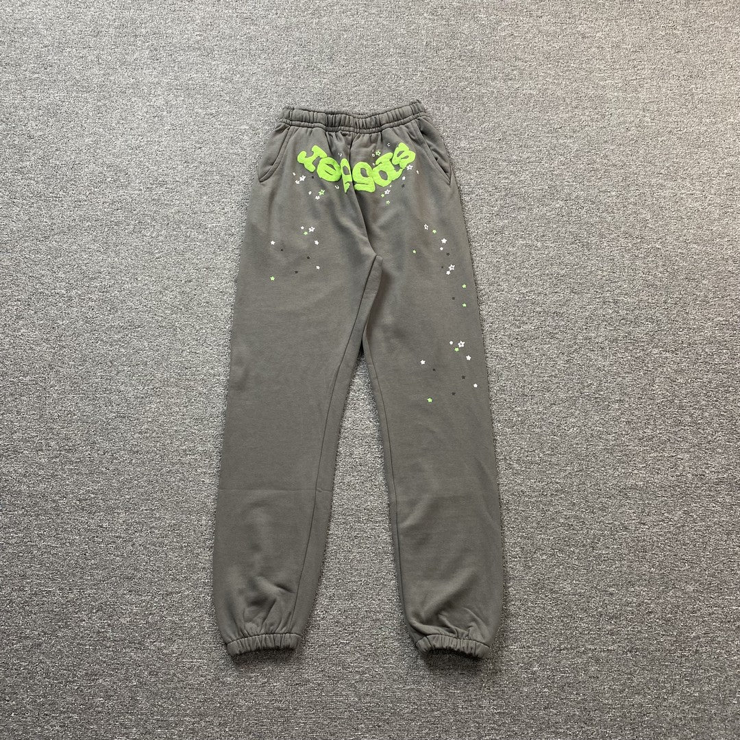 SP5DER WAIT WEB SWEATPANTS SLATE GREY - Phantom Kicks