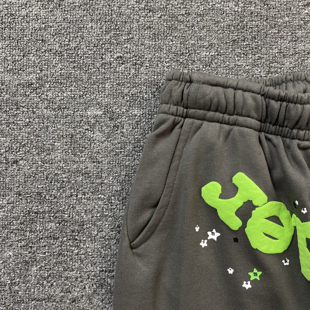 SP5DER WAIT WEB SWEATPANTS SLATE GREY - Phantom Kicks
