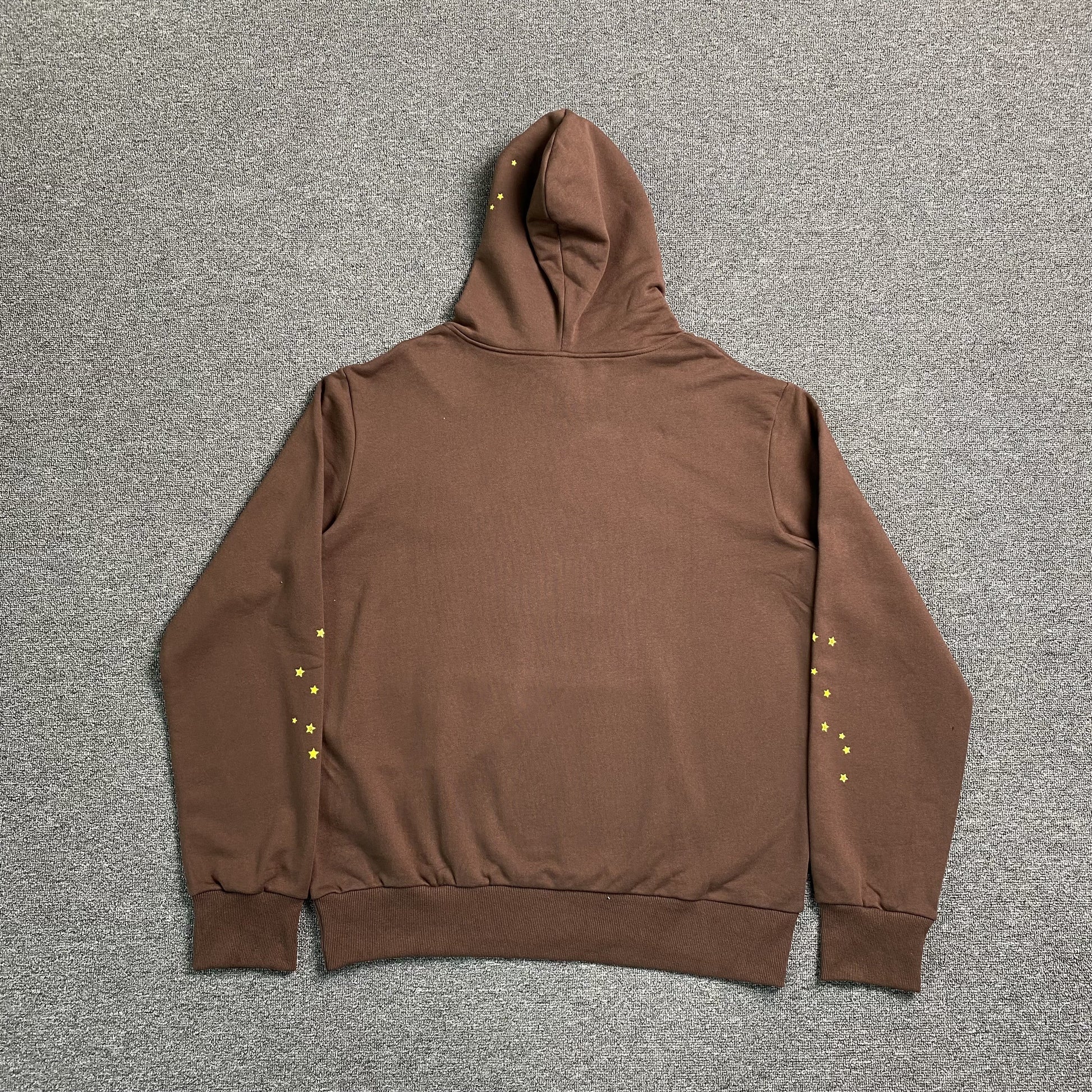 SP5DER WEB HOODIE BROWN - Phantom Kicks