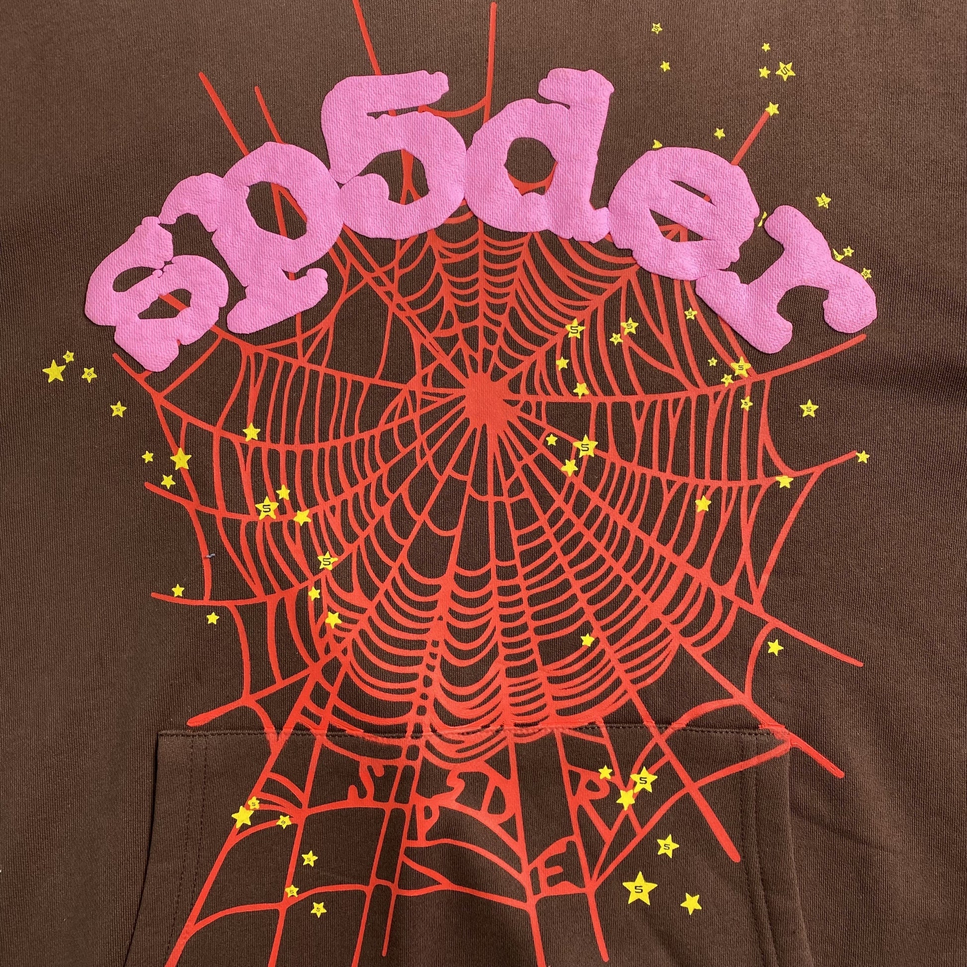 SP5DER WEB HOODIE BROWN - Phantom Kicks