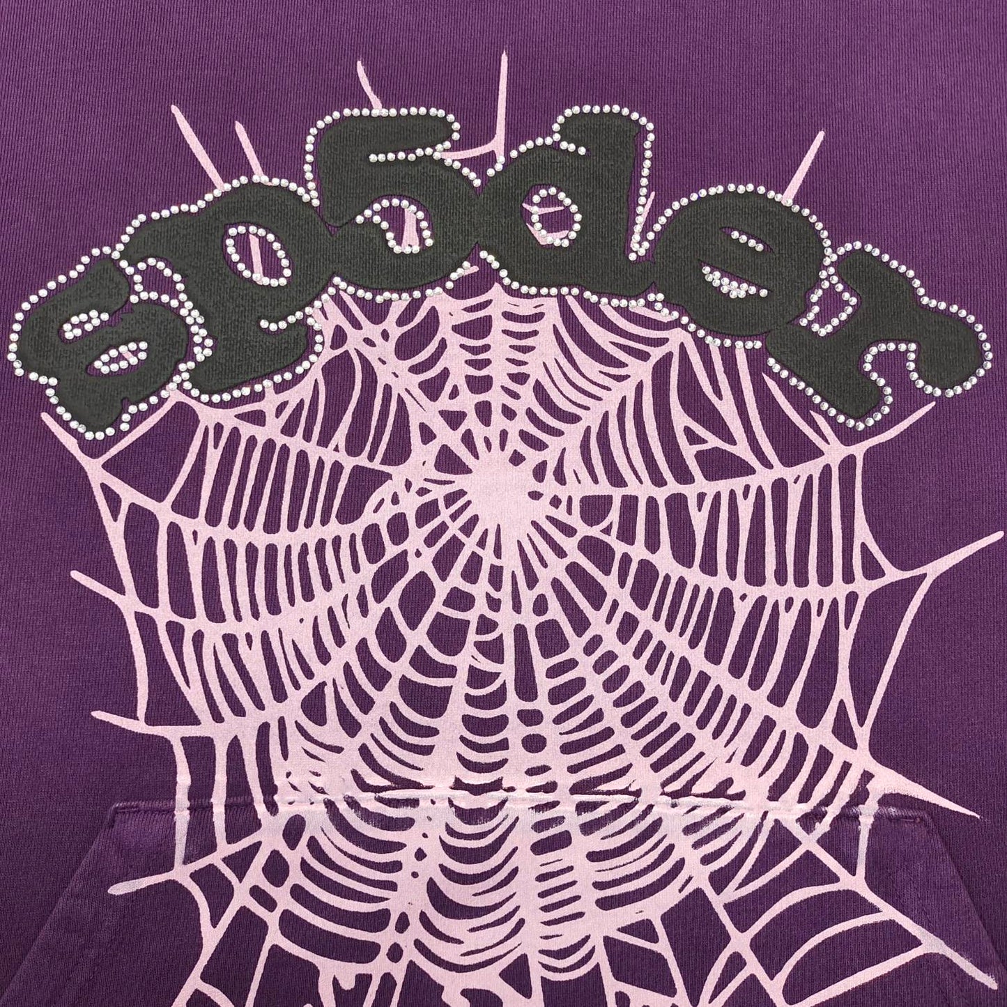 SP5DER WEB HOODIE PURPLE - Phantom Kicks
