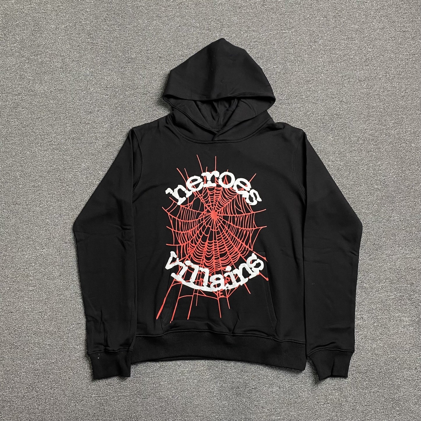 SP5DER x METRO BOOMIN HEROS AND VILLAINS HOODIE BLACK - Phantom Kicks