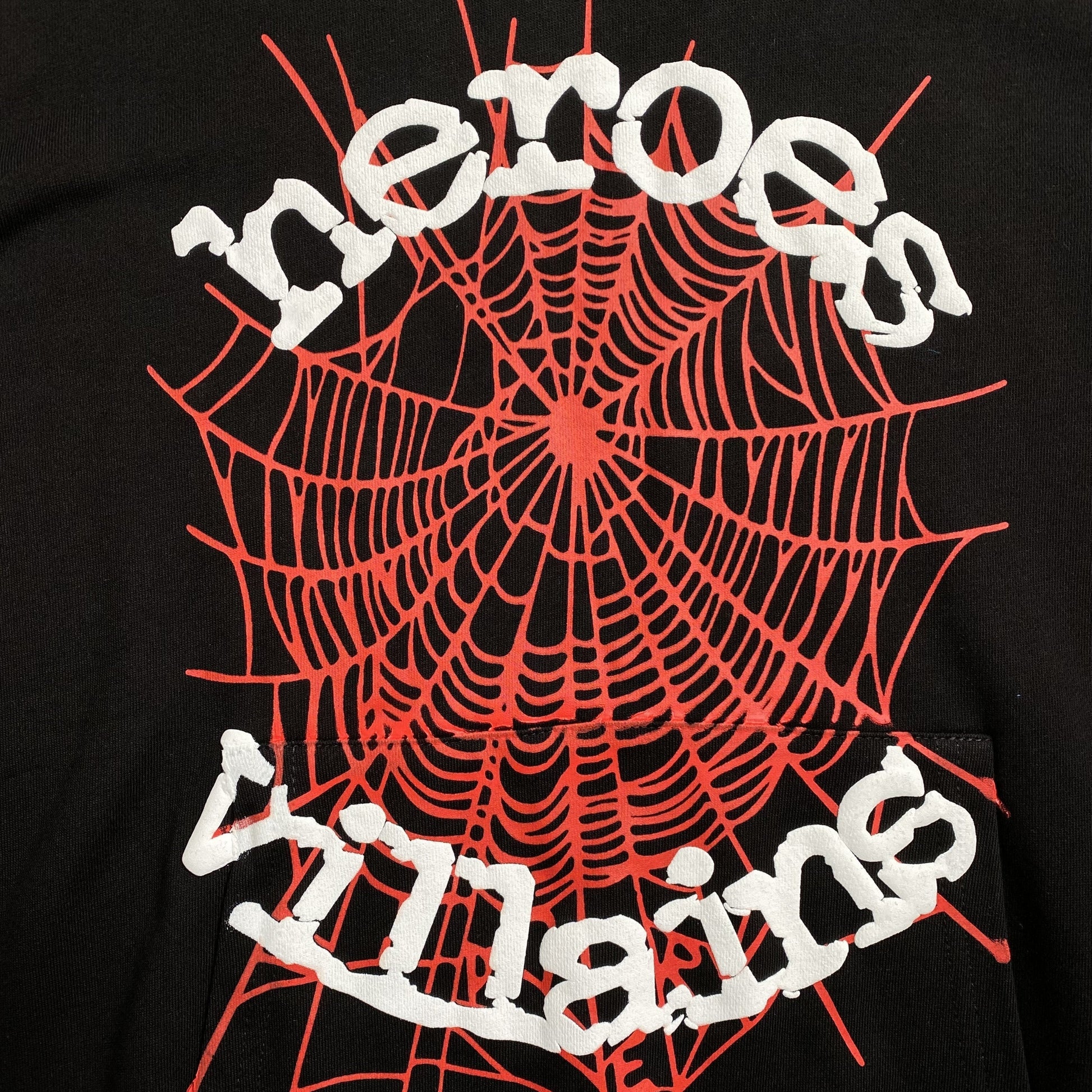 SP5DER x METRO BOOMIN HEROS AND VILLAINS HOODIE BLACK - Phantom Kicks
