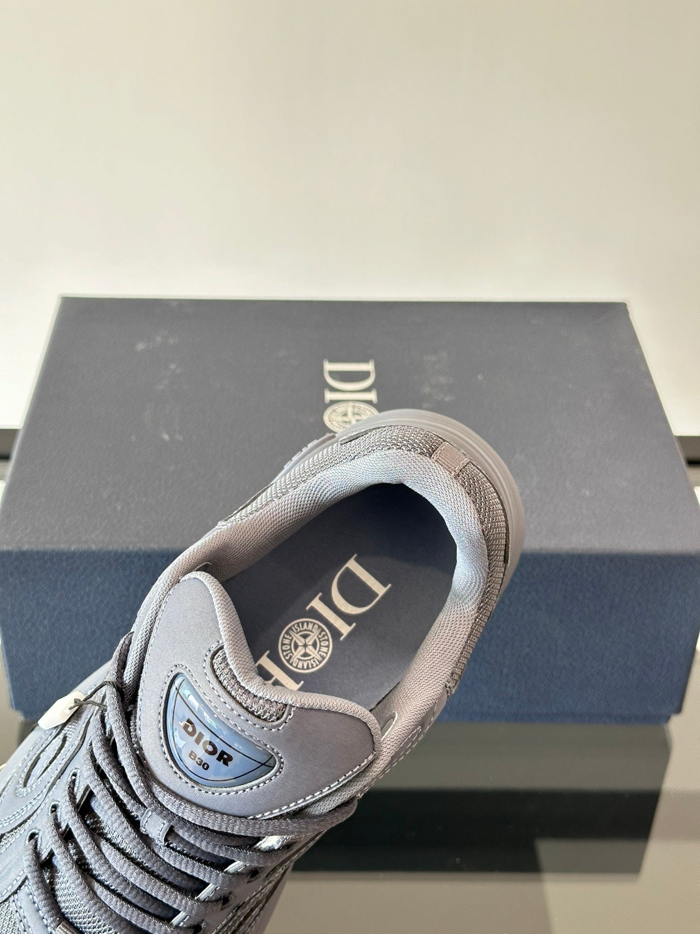STONE ISLAND x DIOR B30 BLUE - Phantom Kicks