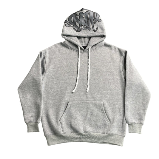 SYNA WORLD HOOD LOGO HOODIE GREY - Phantom Kicks