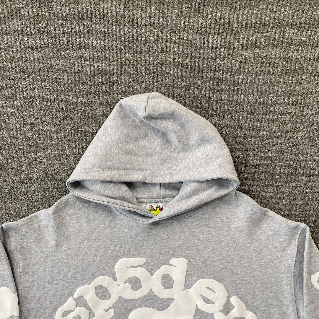 SP5DER BELUGA HOODIE HEATHER GREY - Phantom Kicks
