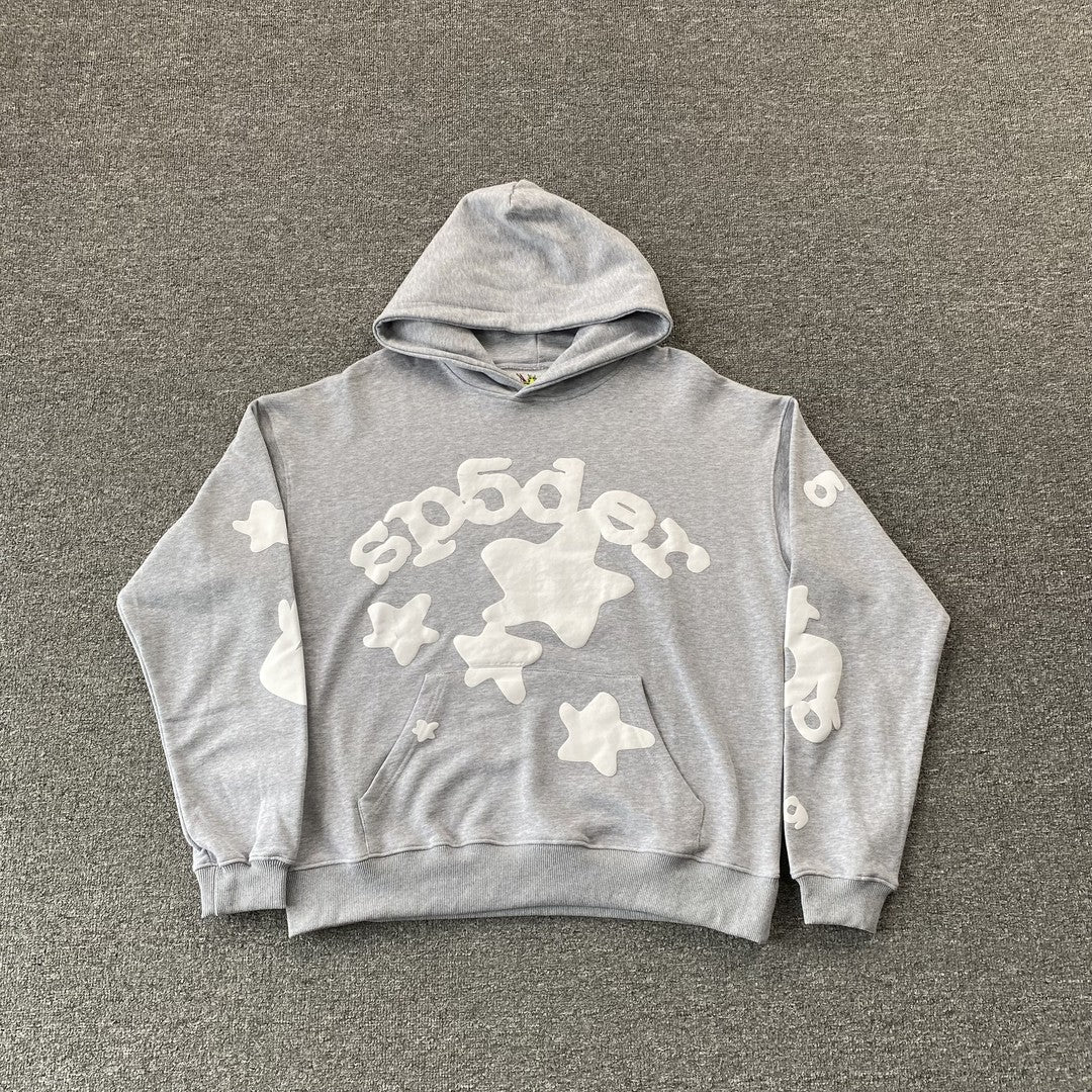 SP5DER BELUGA HOODIE HEATHER GREY - Phantom Kicks