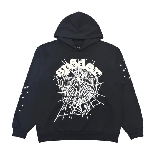 SP5DER OG WEB HOODIE BLACK - Phantom Kicks