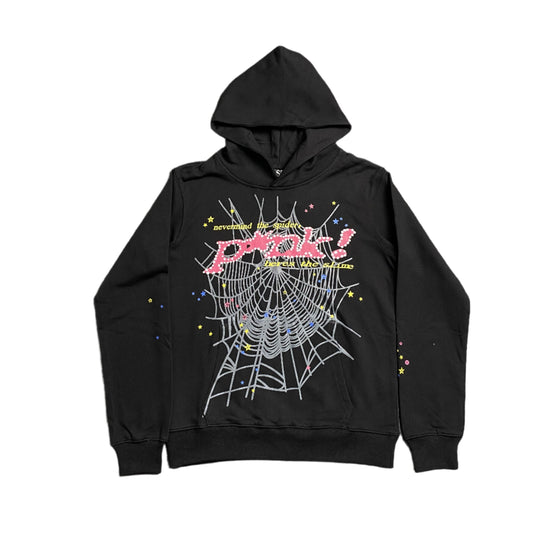 SP5DER P*NK HOODIE BLACK - Phantom Kicks