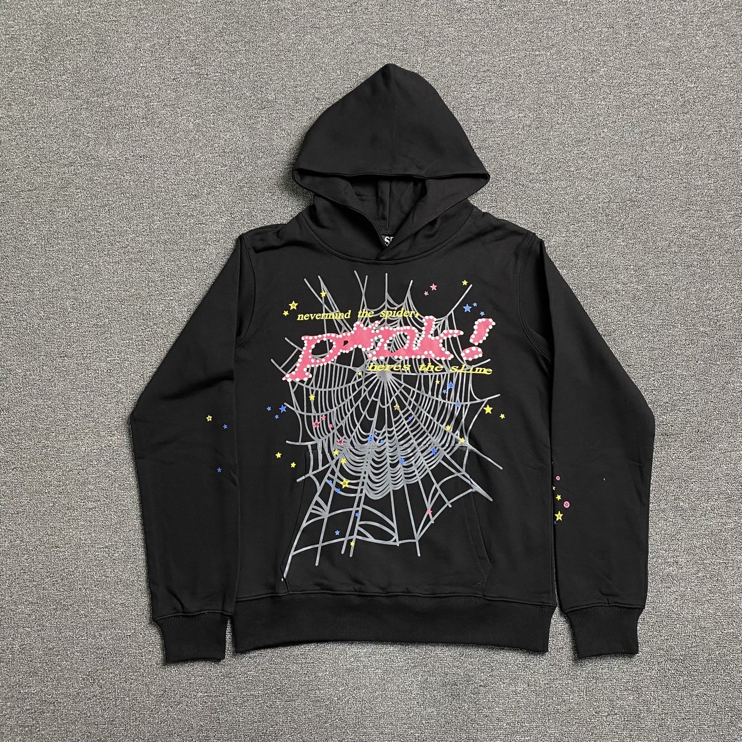 SP5DER P*NK HOODIE BLACK - Phantom Kicks