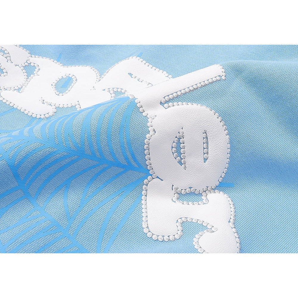 SP5DER WEB HOODIE SKY BLUE - Phantom Kicks