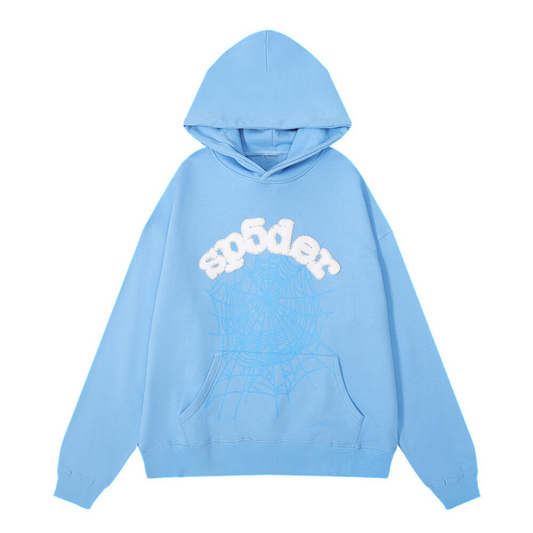 SP5DER WEB HOODIE SKY BLUE - Phantom Kicks