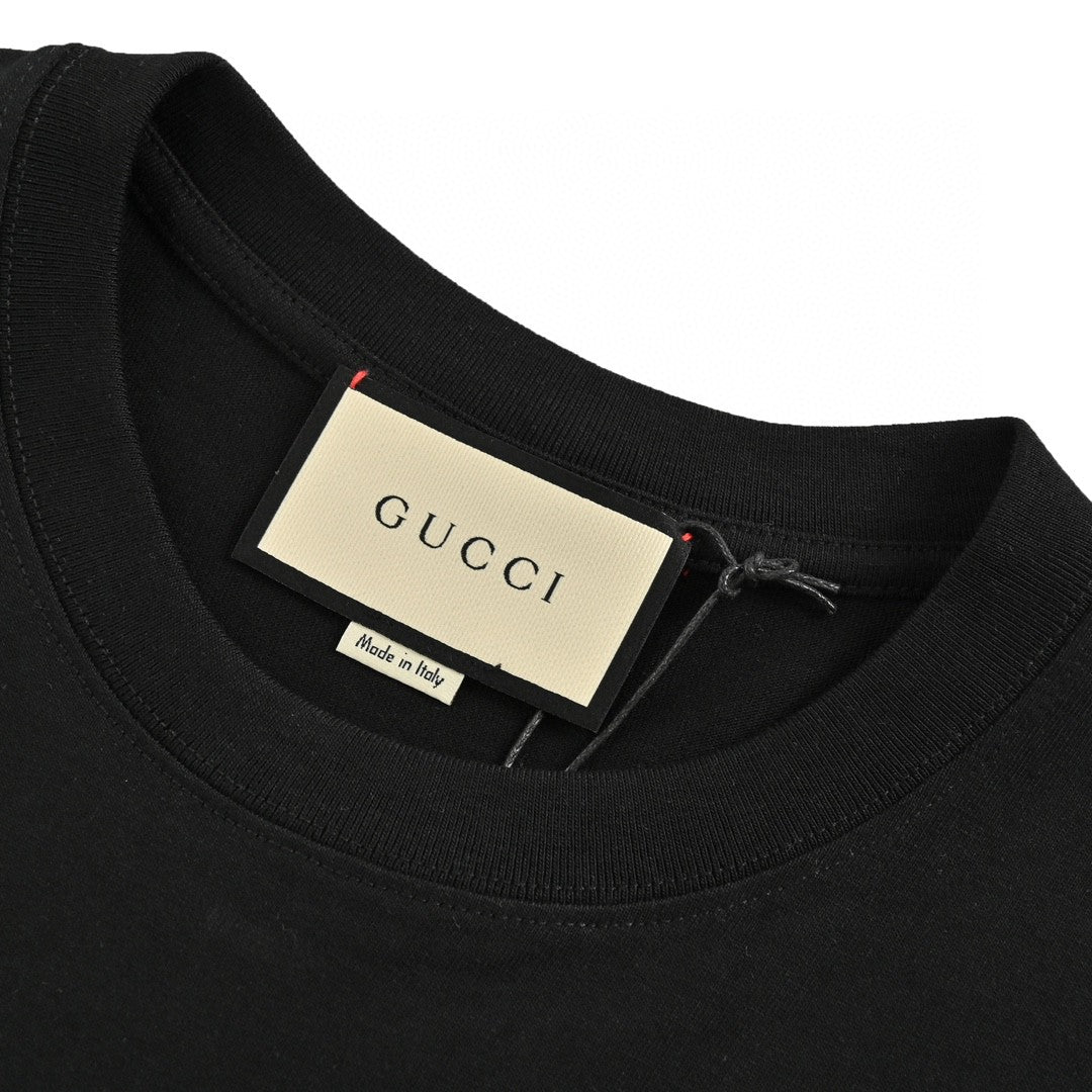 Gucci Black T-Shirt with Dinosaur Graphic - Phantom Kicks