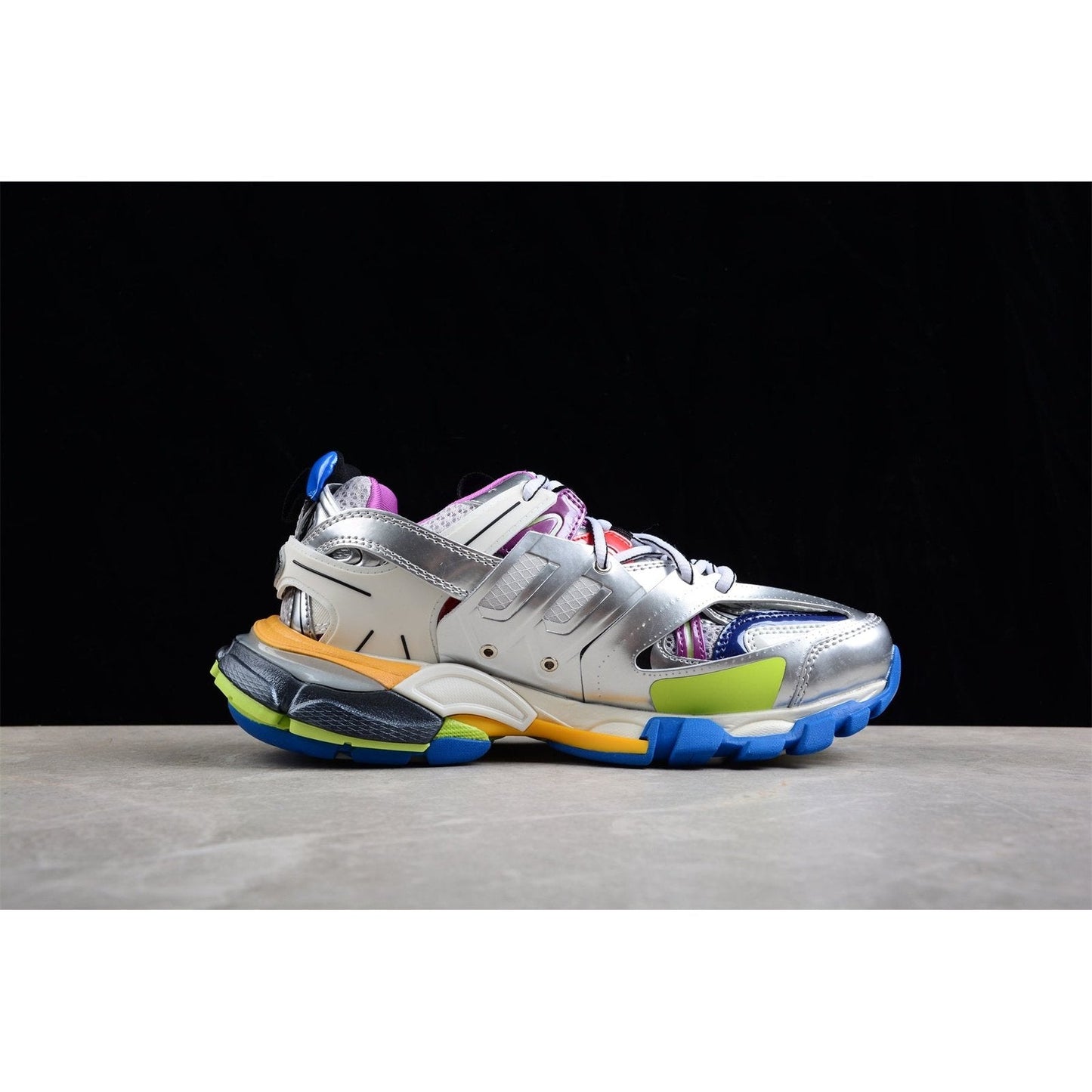 BALENCIAGA TRACK x LEATHER FREE WHITE SILVER MULTI - Phantom Kicks