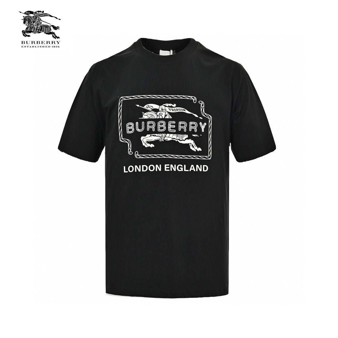 Burberry London England Black Graphic T-Shirt - Phantom Kicks