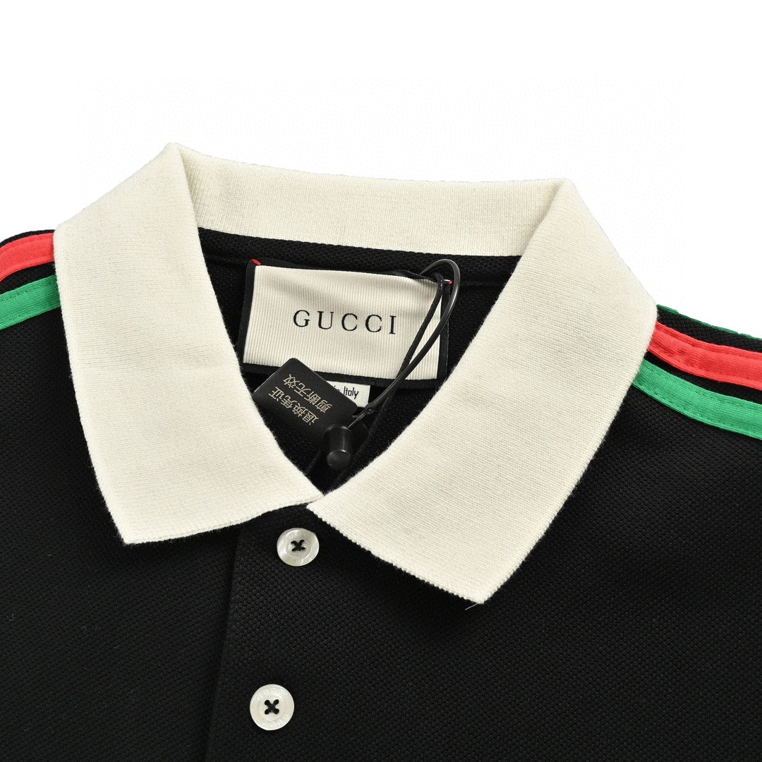 Gucci Stripe Sleeve Polo Shirt - Phantom Kicks