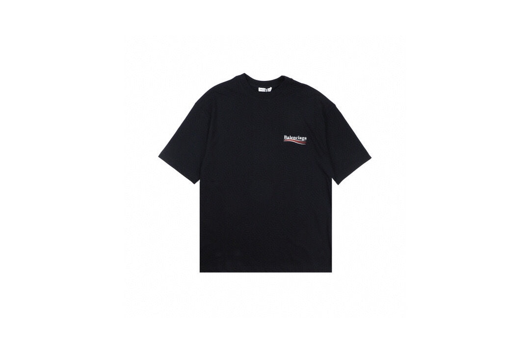 Balenciaga Wave Logo T-Shirt (Black) - Phantom Kicks