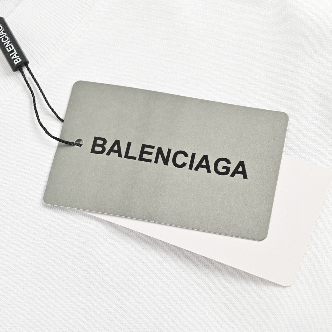 Balenciaga T-Shirt - Distressed Logo - Phantom Kicks