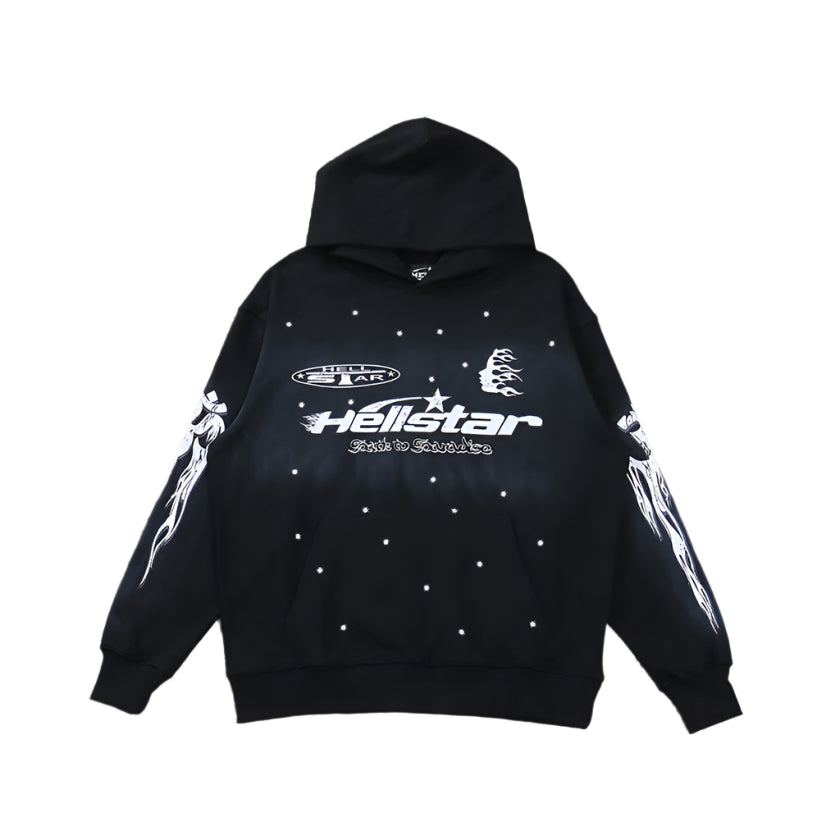 Hellstar "Path To Paradise" Black Hoodie - Phantom Kicks