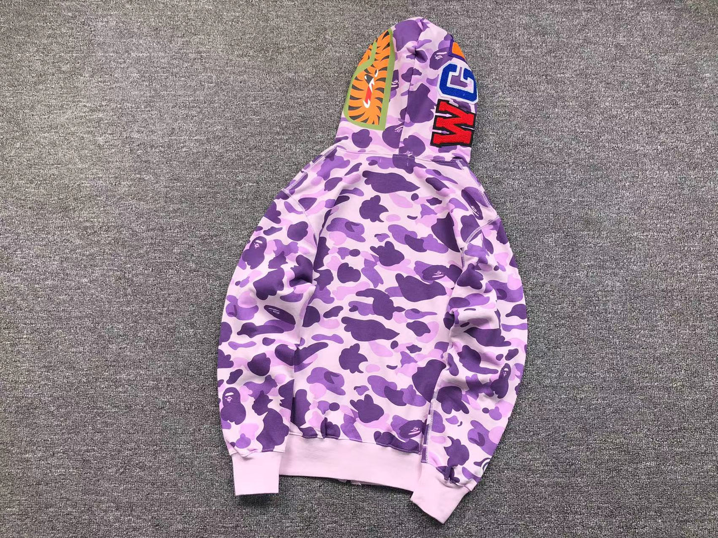 BAPE COLOR CAMO FULL ZIP HOODIE PURPLE - Phantom Kicks