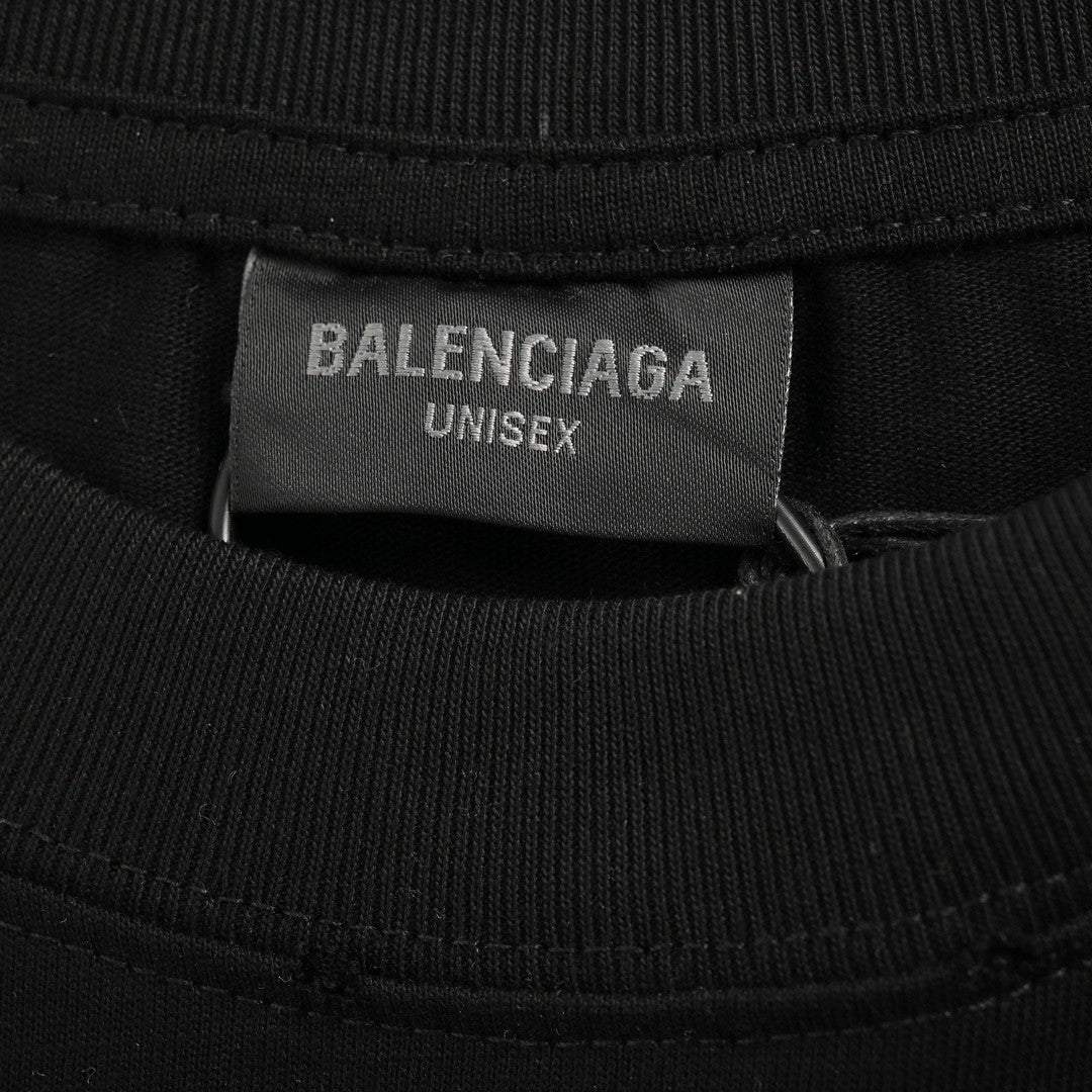 Balenciaga T-Shirt - Monochrome Logo - Phantom Kicks