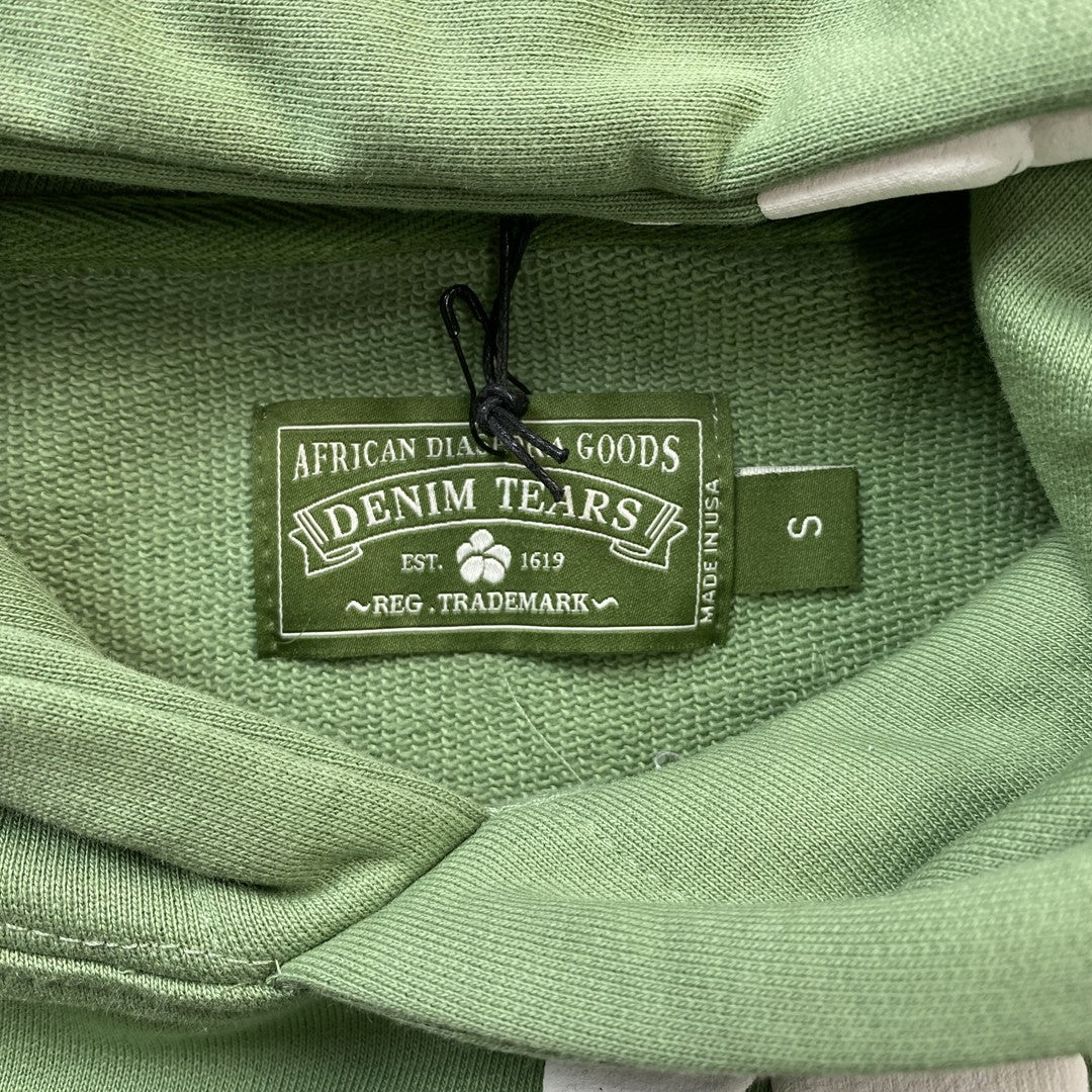 DENIM TEARS COTTON WREATH HOODIE LIGHT GREEN - Phantom Kicks