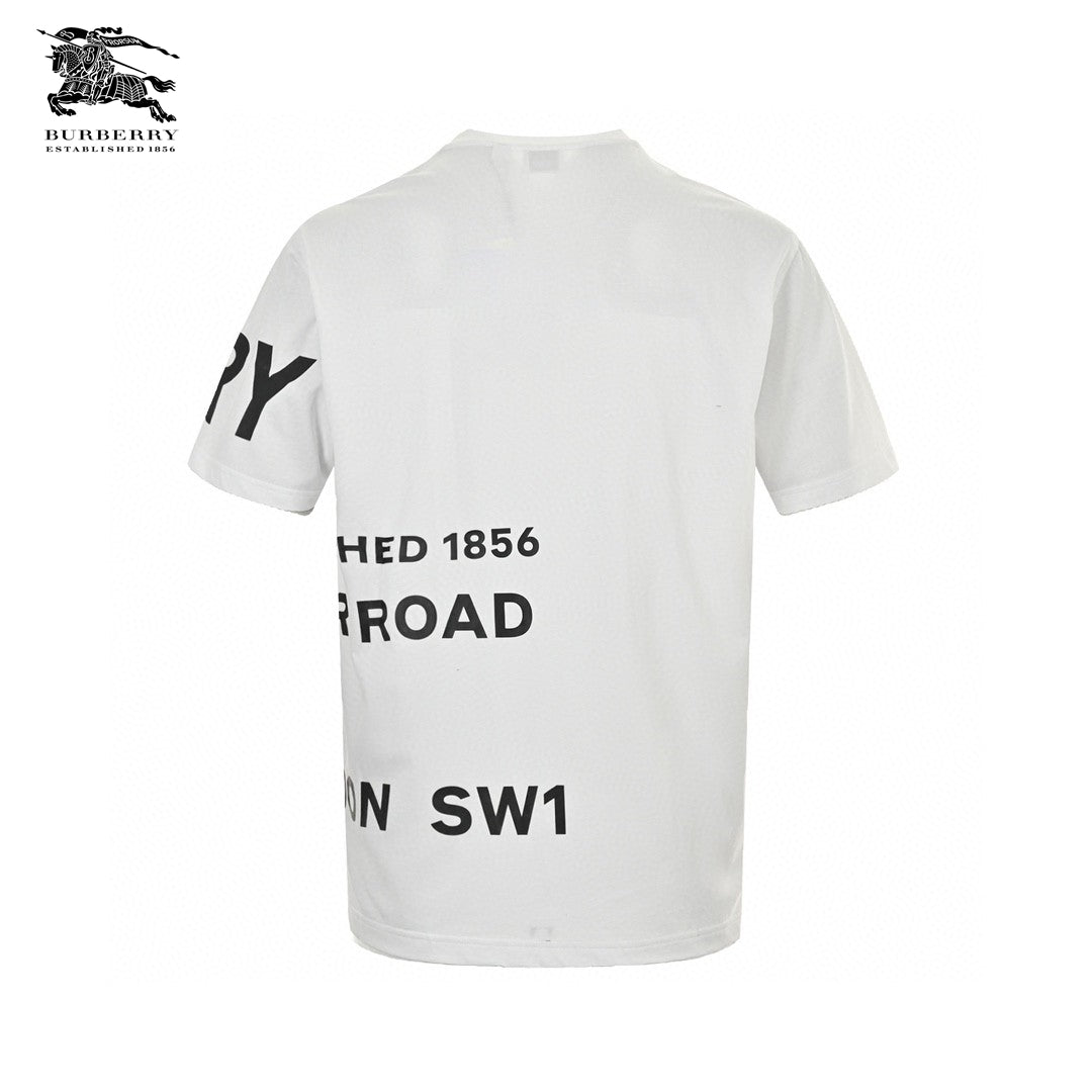 Burberry White T-Shirt with Graphic Text - Phantom Kicks
