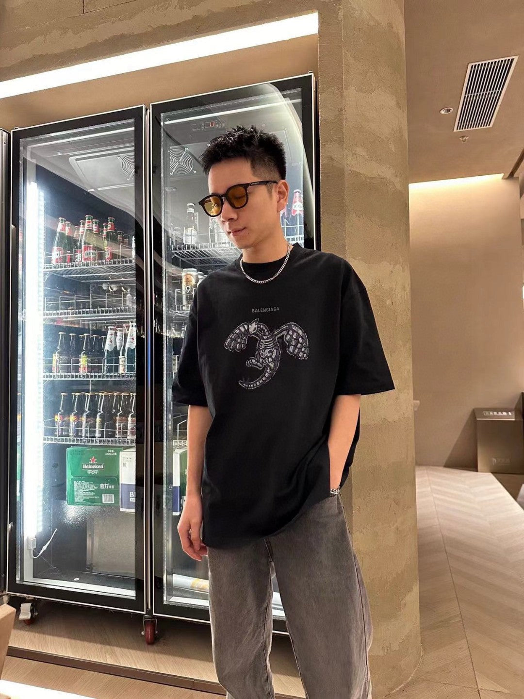 Balenciaga T-Shirt - Lobster Graphic - Phantom Kicks