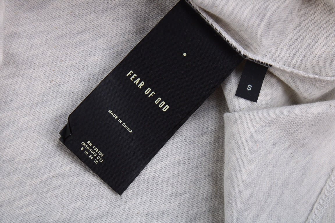 Fear of God Letter F T-Shirt (Light Grey) - Phantom Kicks