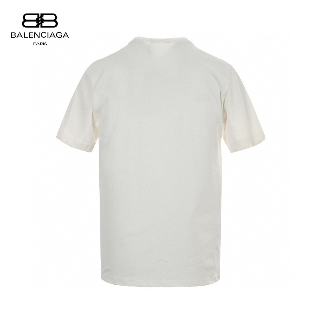 Balenciaga White T-Shirt with Graphic Design - Phantom Kicks
