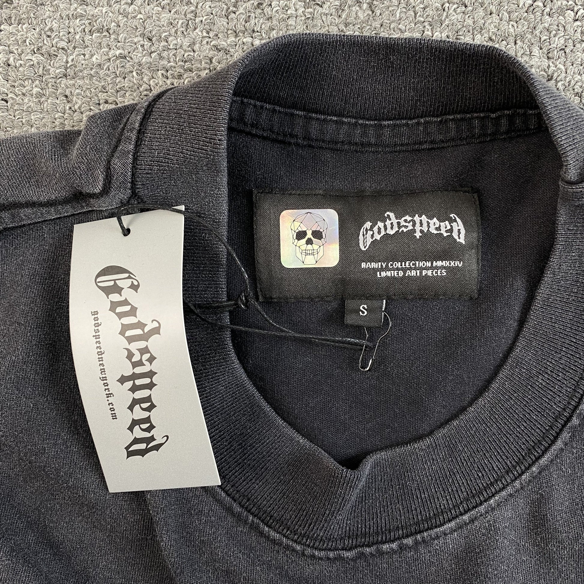 GODSPEED HILLS HAVE EYES T-SHIRT WASHED BLACK - Phantom Kicks