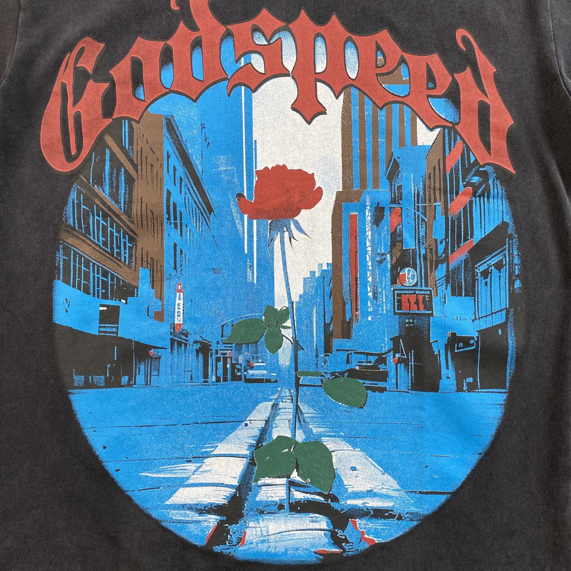 GODSPEED E PLURIBUS UNUM T-SHIRT WASHED BLACK - Phantom Kicks