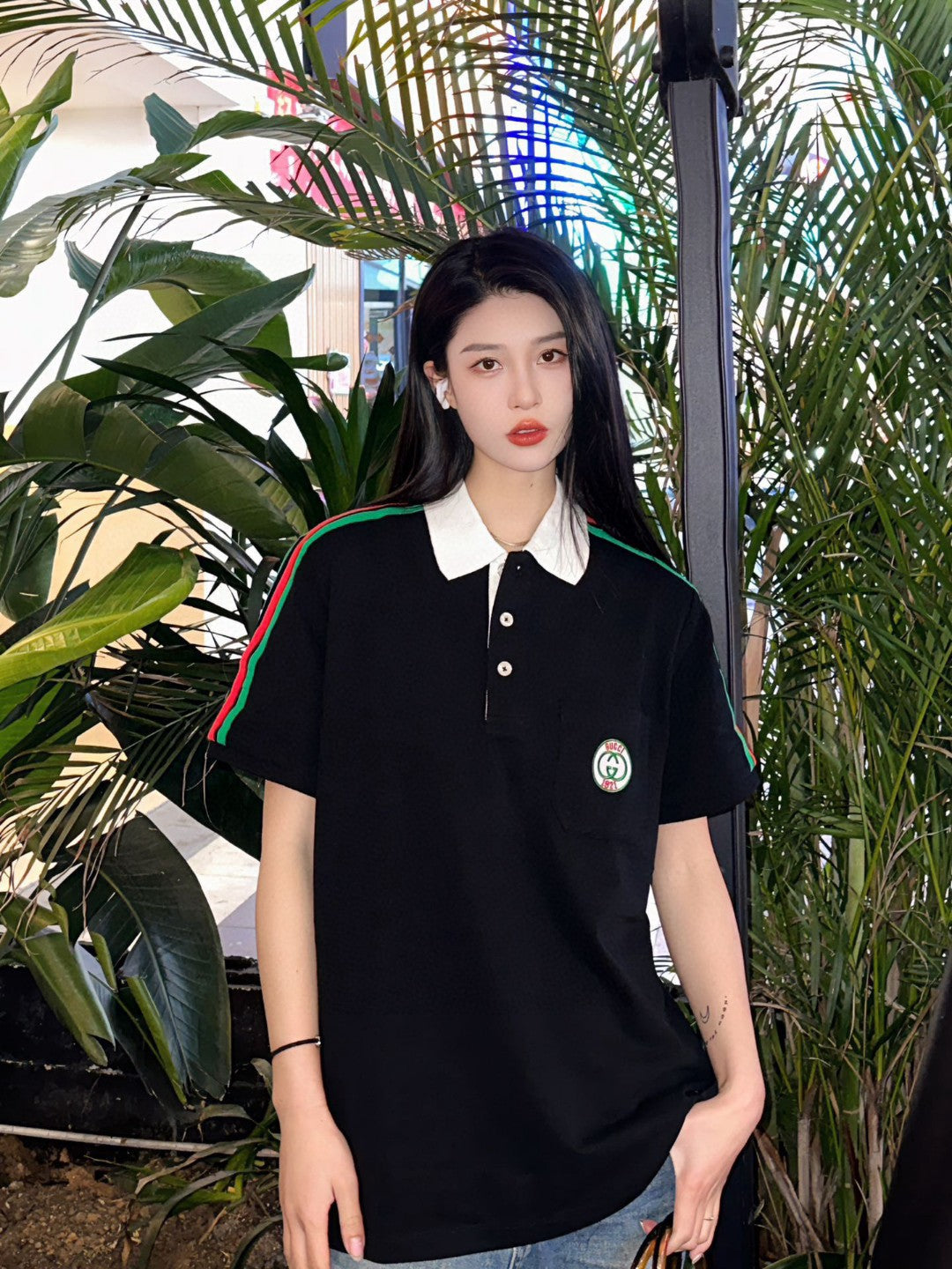 Gucci Stripe Sleeve Polo Shirt - Phantom Kicks