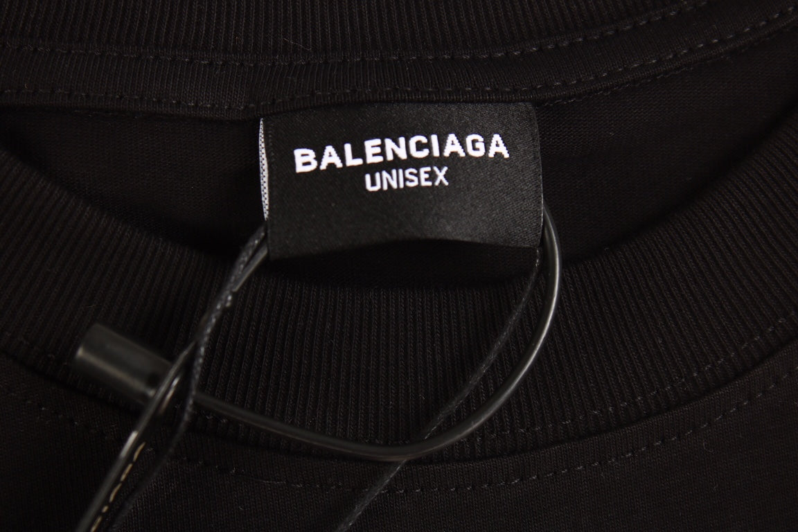 BALENCIAGA SPRAY LOGO T-SHIRT BLACK - Phantom Kicks