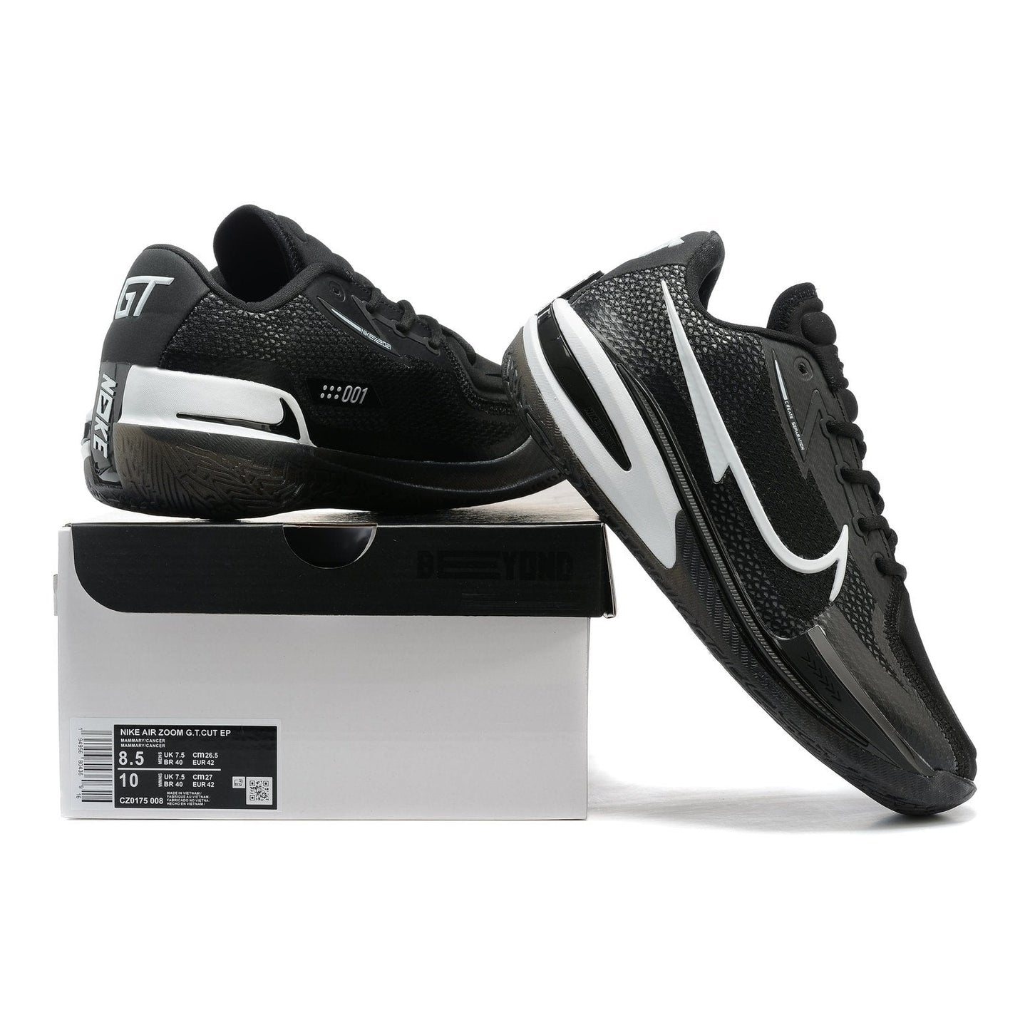 NIKE AIR ZOOM G.T. CUT x BLACK WHITE - Phantom Kicks