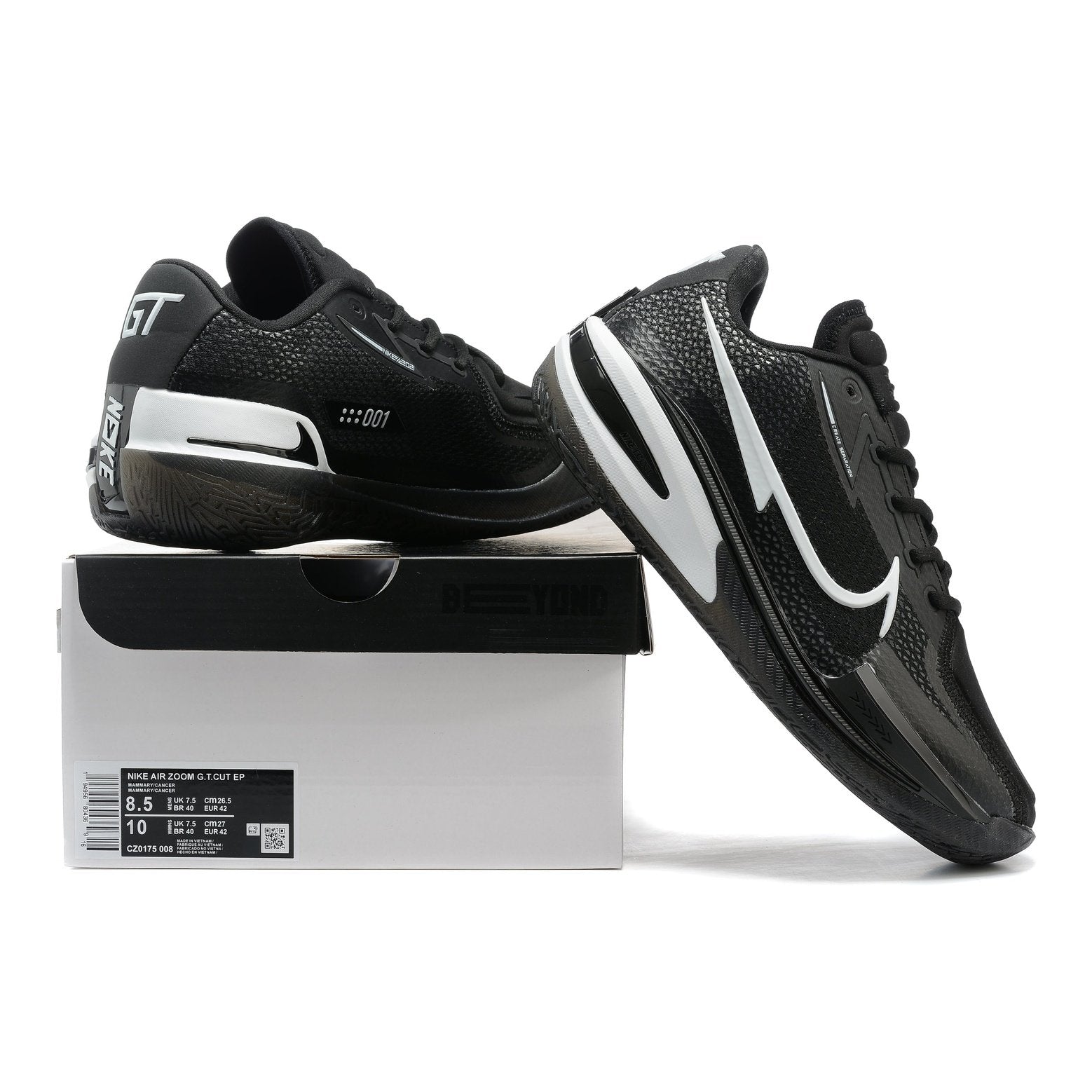 NIKE AIR ZOOM G.T. CUT x BLACK WHITE - Phantom Kicks