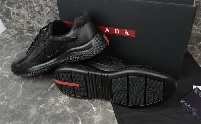 PRADA AMERICA'S CUP LEATHER BLACK - Phantom Kicks