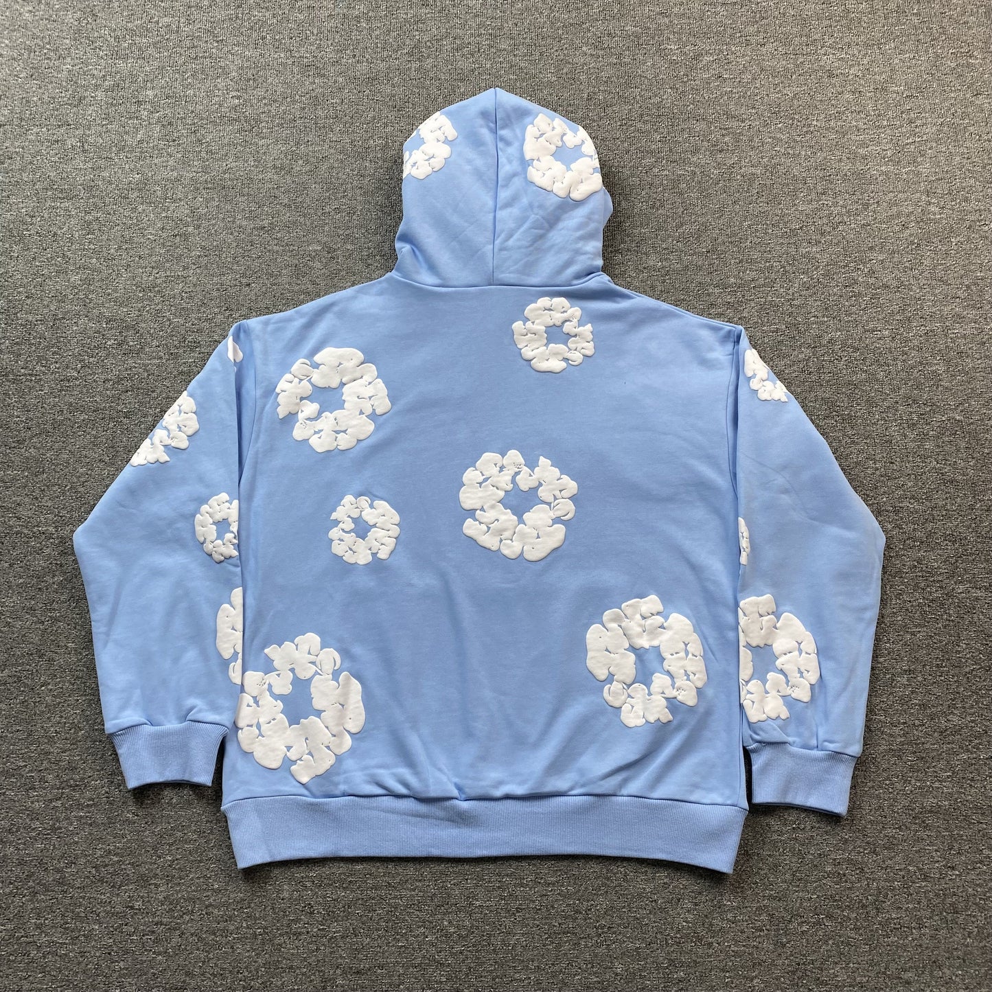 DENIM TEARS COTTON WREATH HOODIE BABY BLUE - Phantom Kicks
