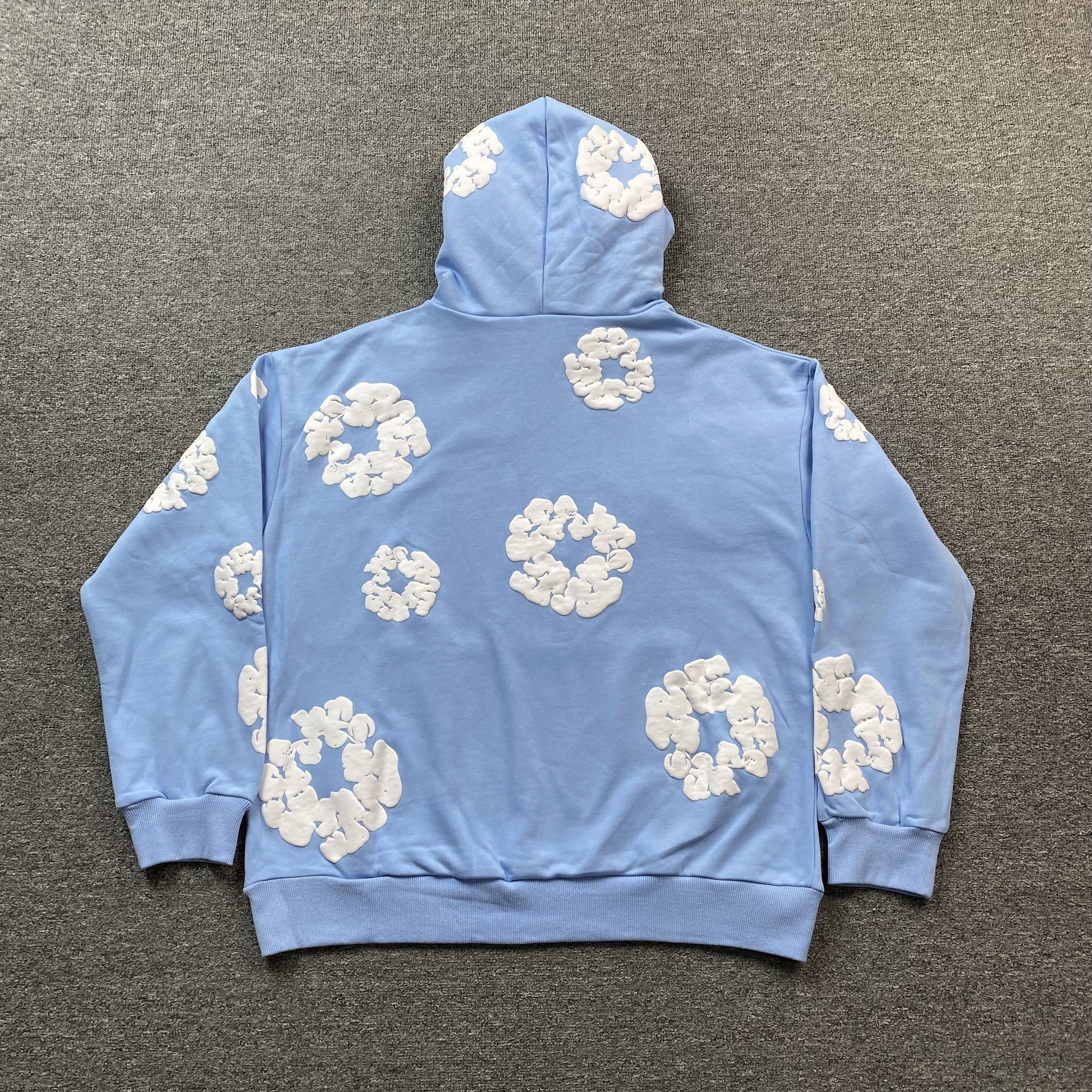 DENIM TEARS COTTON WREATH HOODIE BABY BLUE - Phantom Kicks