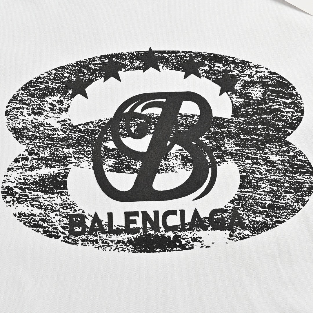 Balenciaga T-Shirt - Distressed Logo - Phantom Kicks