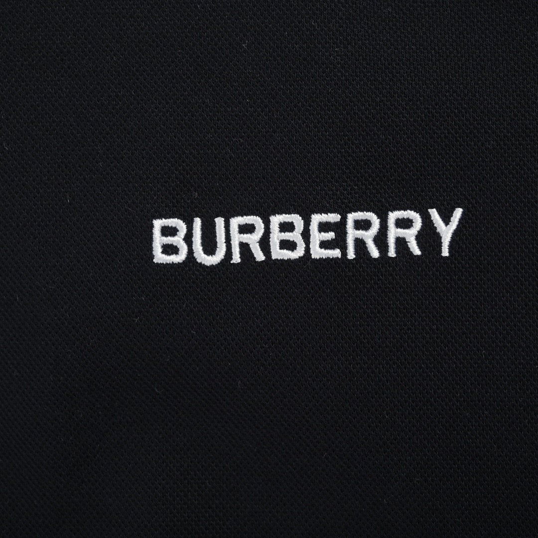Burberry Striped Collar Black Polo Shirt - Phantom Kicks